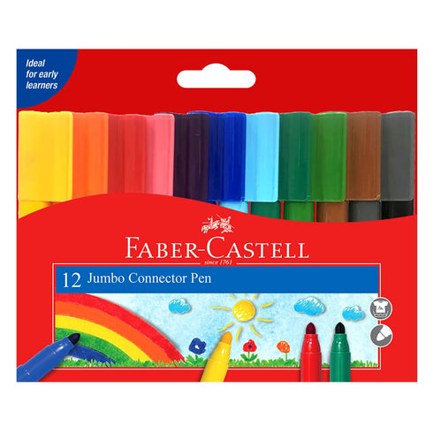 12pcs Jumbo Connector Marker Pens